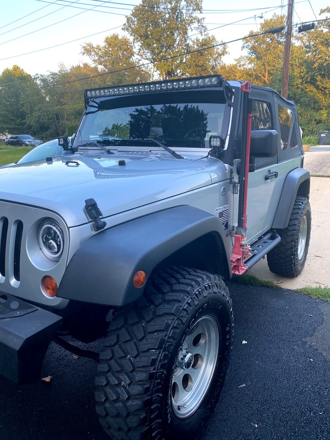 AGV Mobile Car Detailing — lifted Jeep Wrangler with aftermarket accessories after detail