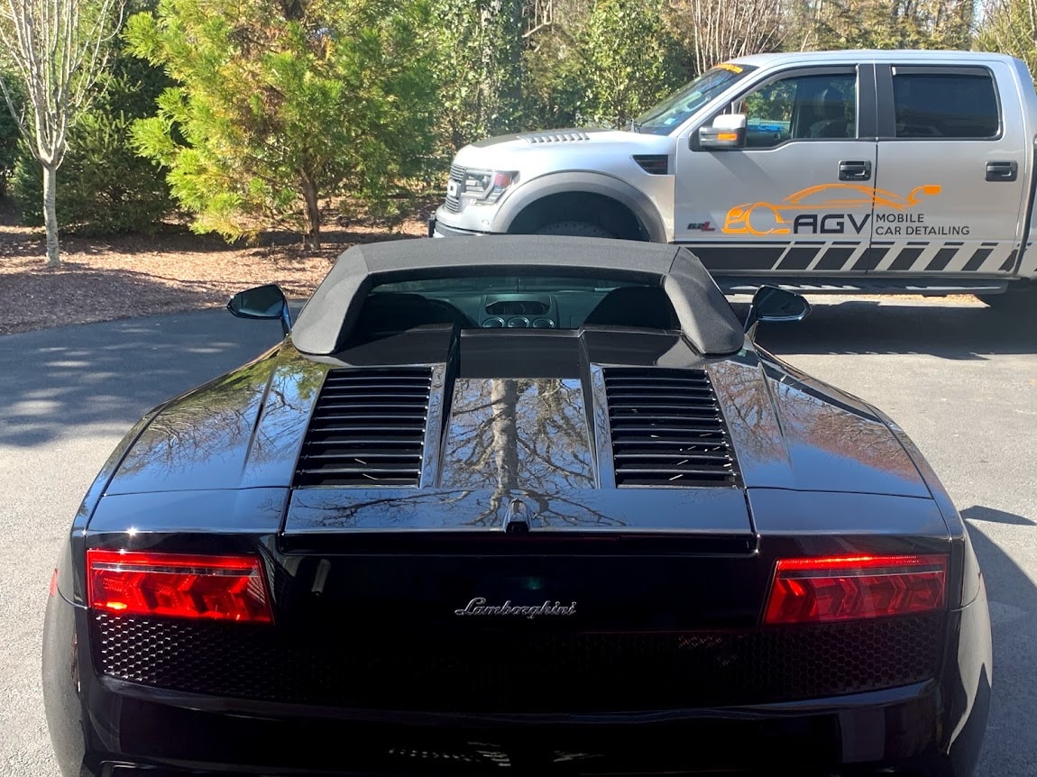 AGV Mobile Car Detailing professional at work in Northern Virginia